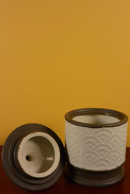 Rund chinesische Vase Modernes Porzellan Weiß 5