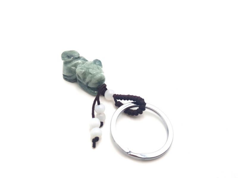 Schlüsselanhänger aus Jade - Wächterlöwe 3