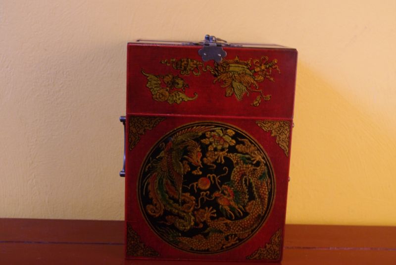 Schmuckkästchen Drache und Phoenix Schwarz und rot 5
