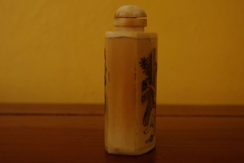 Schnupftabakflasche aus Knochen Chinesische Kamasutra 5 3