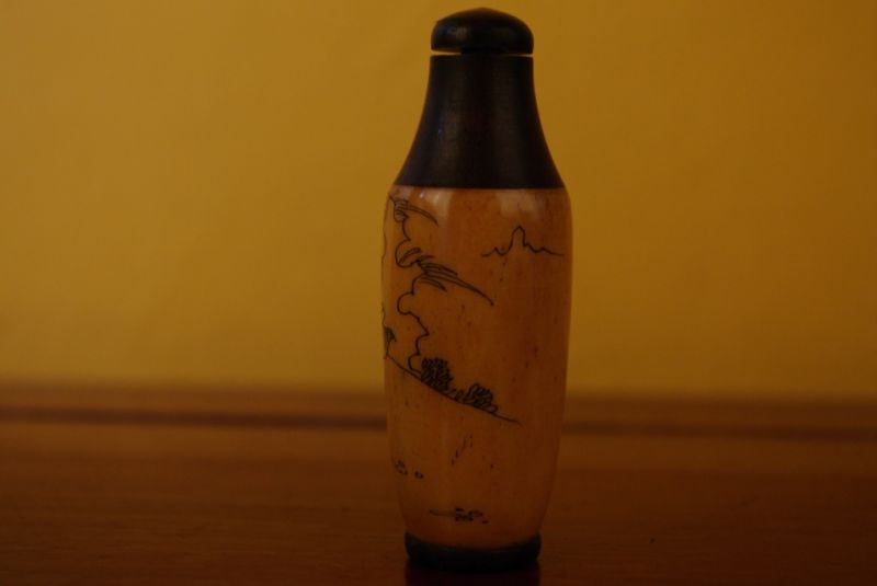Schnupftabakflasche aus Knochen 2