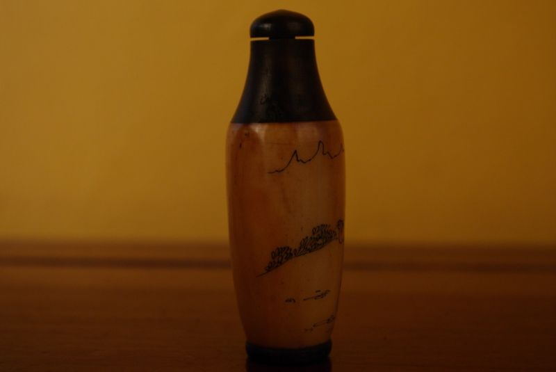 Schnupftabakflasche aus Knochen 3