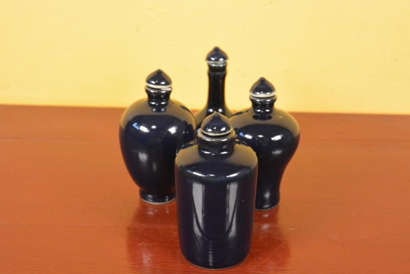 Schnupftabakflasche Chinesische blau 5
