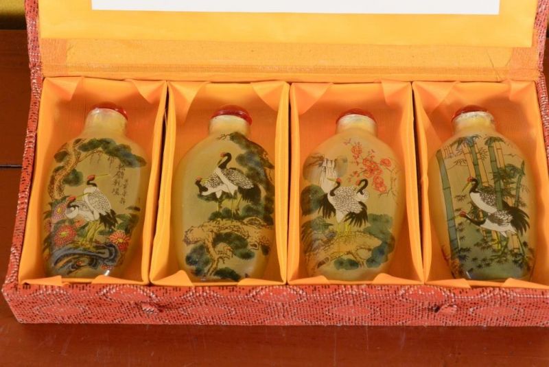 Schnupftabakflasche Kranich 2