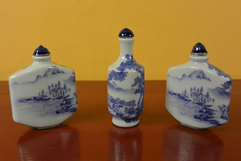 Schnupftabakflasche Porzellan 4