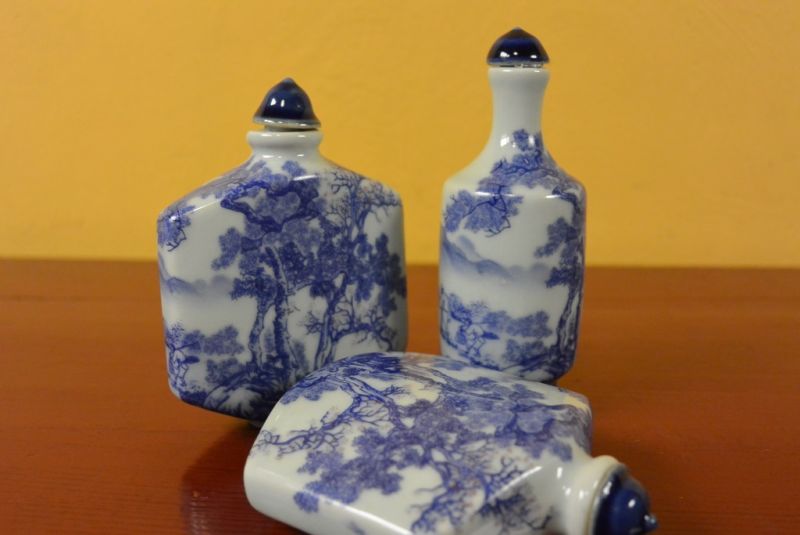 Schnupftabakflasche Porzellan 5