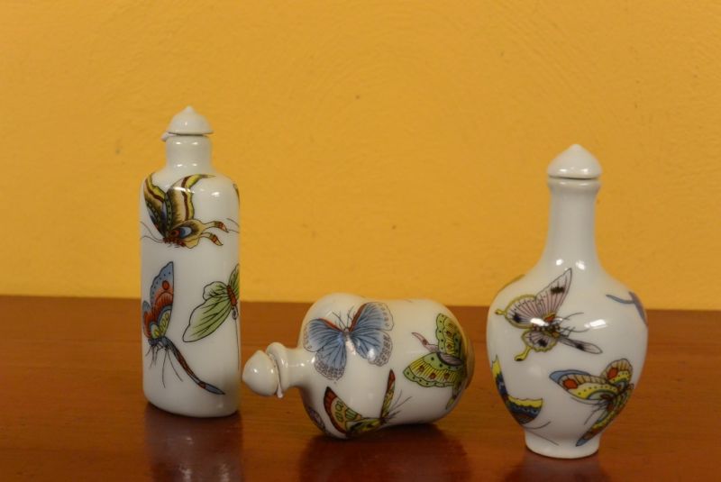Schnupftabakflasche Schmetterlinge 2 4