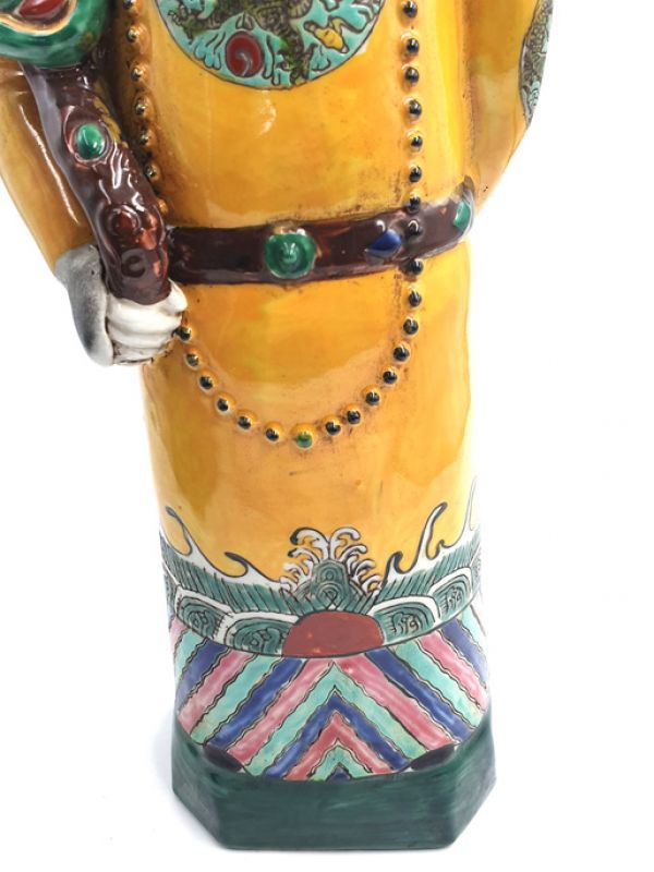 Sehr Groß Porzellan Statuen - Qing MandarinSehr Groß Porzellan Statuen - Qing Mandarin - Stehen 3