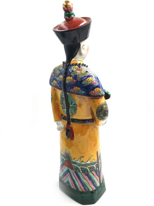 Sehr Groß Porzellan Statuen - Qing MandarinSehr Groß Porzellan Statuen - Qing Mandarin - Stehen 4