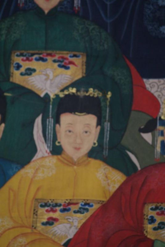 Sehr Grosse Chinesische Ahnenbilder 10 Personen 5