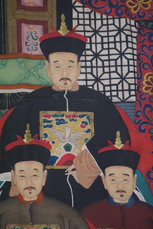 Sehr Grosse Chinesische Ahnenbilder 12 Personen 5
