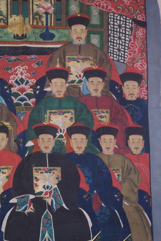 Sehr Grosse Chinesische Ahnenbilder 16 Personen 3