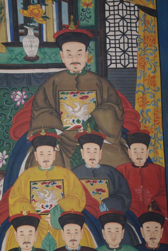 Sehr Grosse Chinesische Ahnenbilder 16 Personen 3
