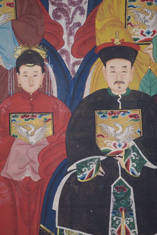 Sehr Grosse Chinesische Ahnenbilder 16 Personen 5