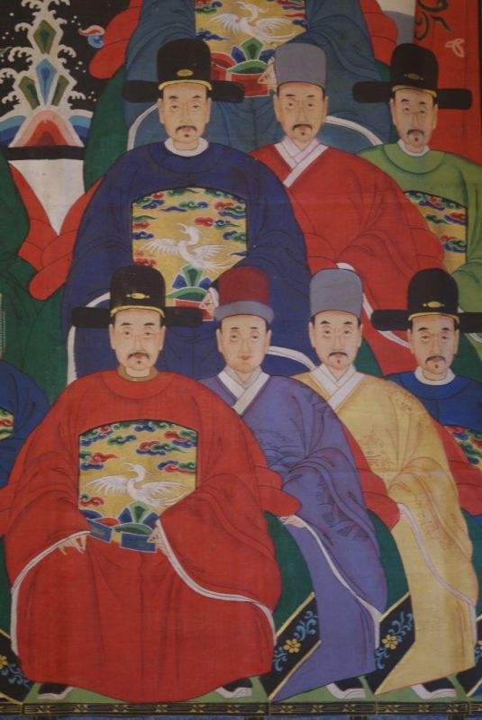 Sehr Grosse Chinesische Ahnenbilder 16 Personen 2