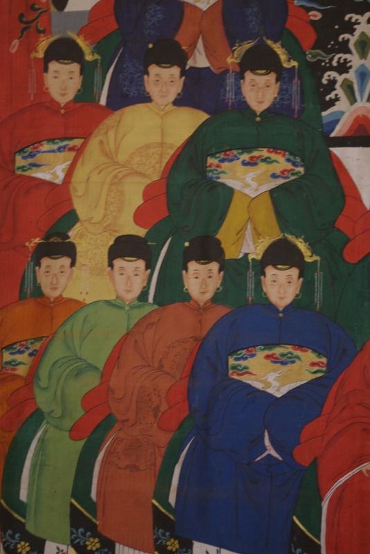 Sehr Grosse Chinesische Ahnenbilder 16 Personen 3