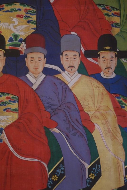 Sehr Grosse Chinesische Ahnenbilder 16 Personen 4