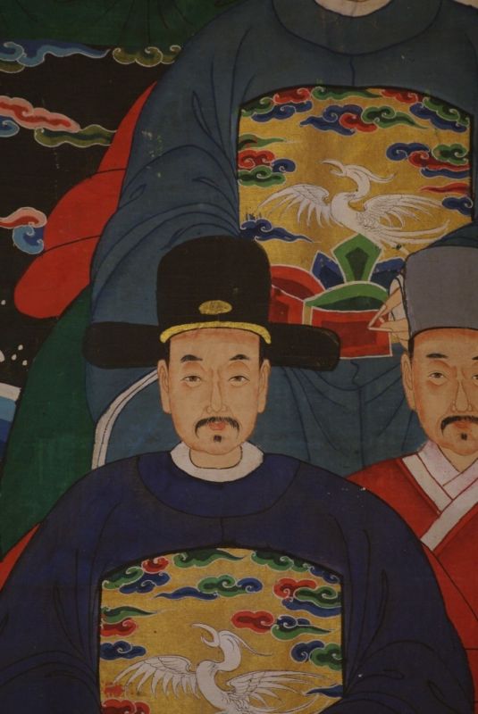 Sehr Grosse Chinesische Ahnenbilder 16 Personen 5