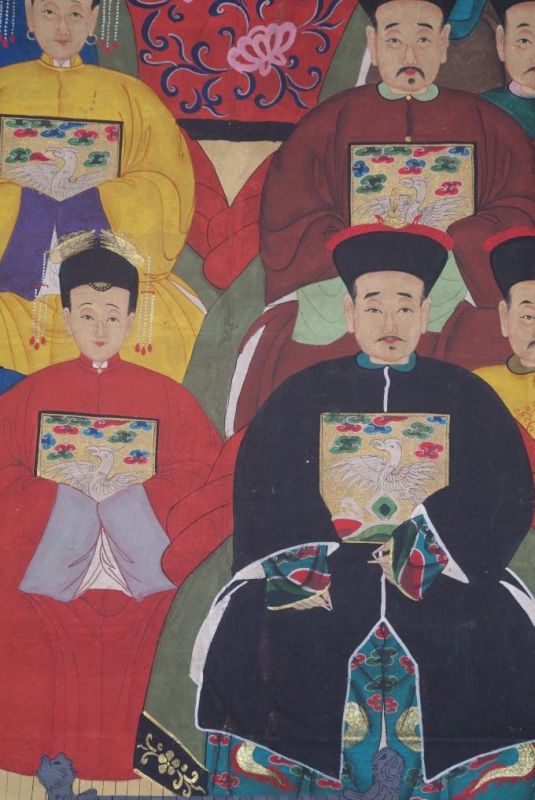 Sehr Grosse Chinesische Ahnenbilder 18 Personen 4