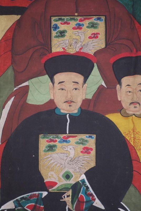 Sehr Grosse Chinesische Ahnenbilder 18 Personen 5