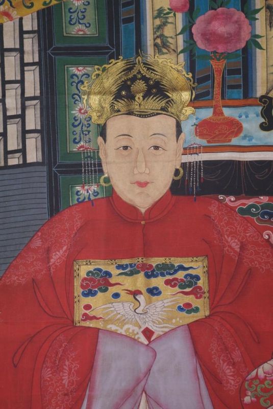 Sehr Grosse Chinesische Ahnenbilder 2 Personen 3