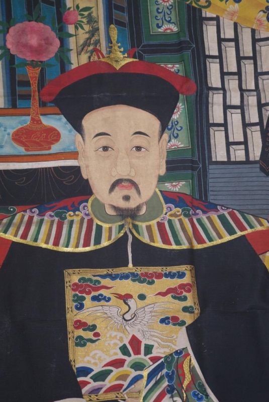 Sehr Grosse Chinesische Ahnenbilder 2 Personen 4