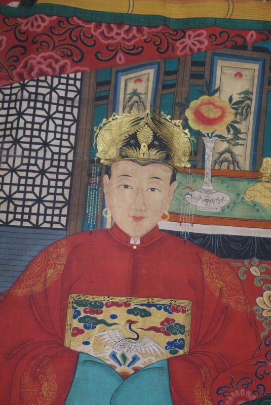 Sehr Grosse Chinesische Ahnenbilder 2 Personen 2