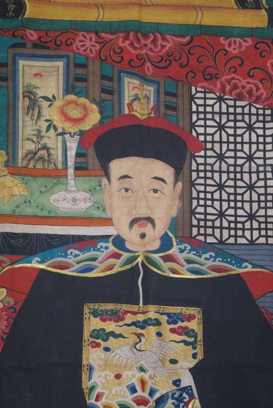 Sehr Grosse Chinesische Ahnenbilder 2 Personen 3