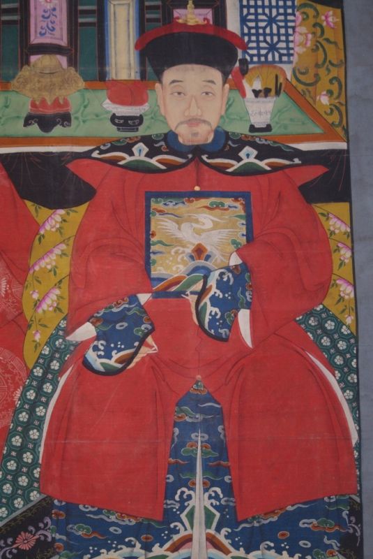 Sehr Grosse Chinesische Ahnenbilder 2 Personen 2