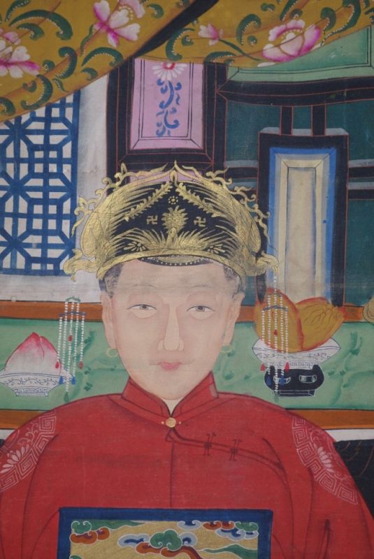 Sehr Grosse Chinesische Ahnenbilder 2 Personen 4