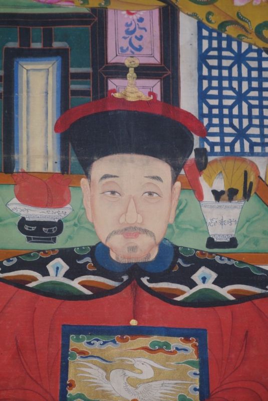 Sehr Grosse Chinesische Ahnenbilder 2 Personen 5
