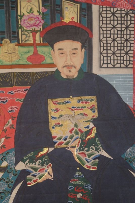 Sehr Grosse Chinesische Ahnenbilder 2 Personen 4