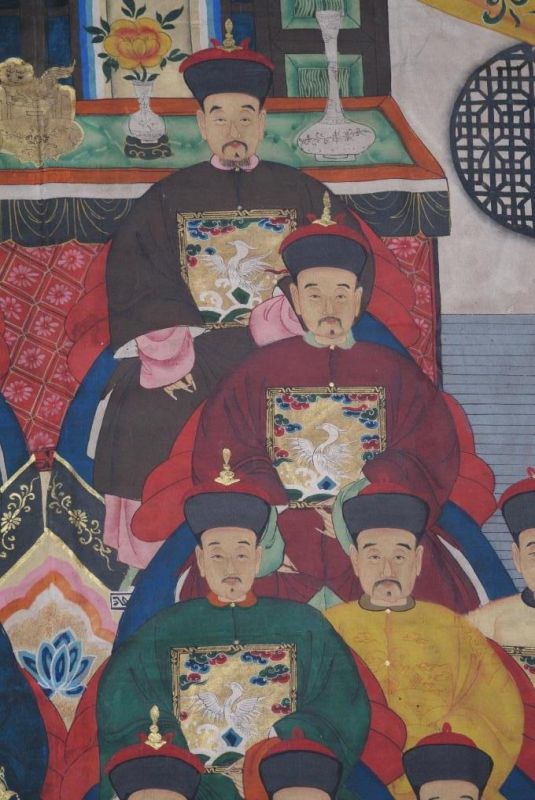 Sehr Grosse Chinesische Ahnenbilder 21 Personen 4