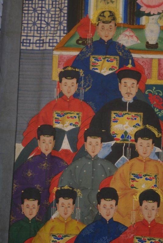 Sehr Grosse Chinesische Ahnenbilder 21 Personen 2
