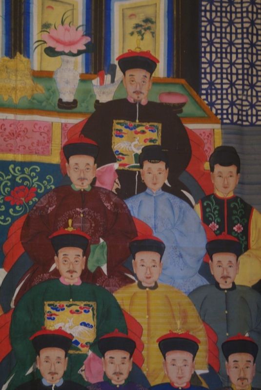 Sehr Grosse Chinesische Ahnenbilder 21 Personen 3