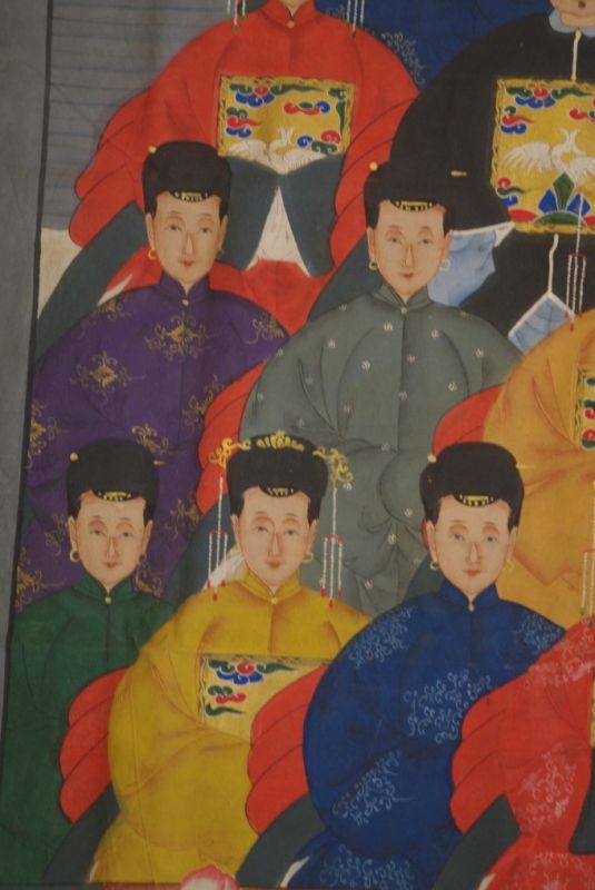 Sehr Grosse Chinesische Ahnenbilder 21 Personen 4