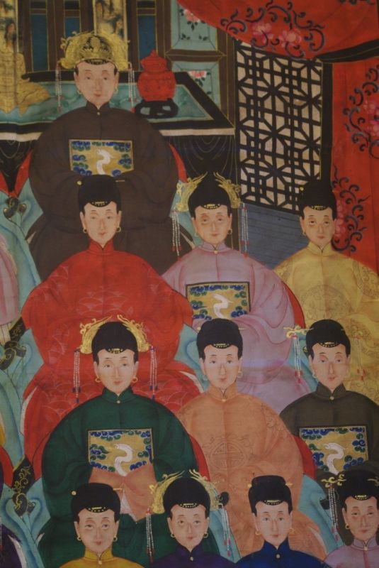 Sehr Grosse Chinesische Ahnenbilder 21 Personen 3