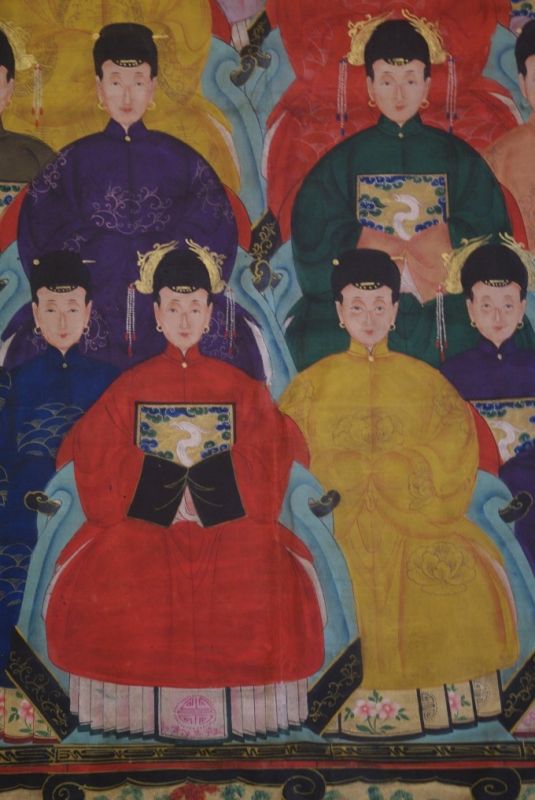 Sehr Grosse Chinesische Ahnenbilder 21 Personen 4