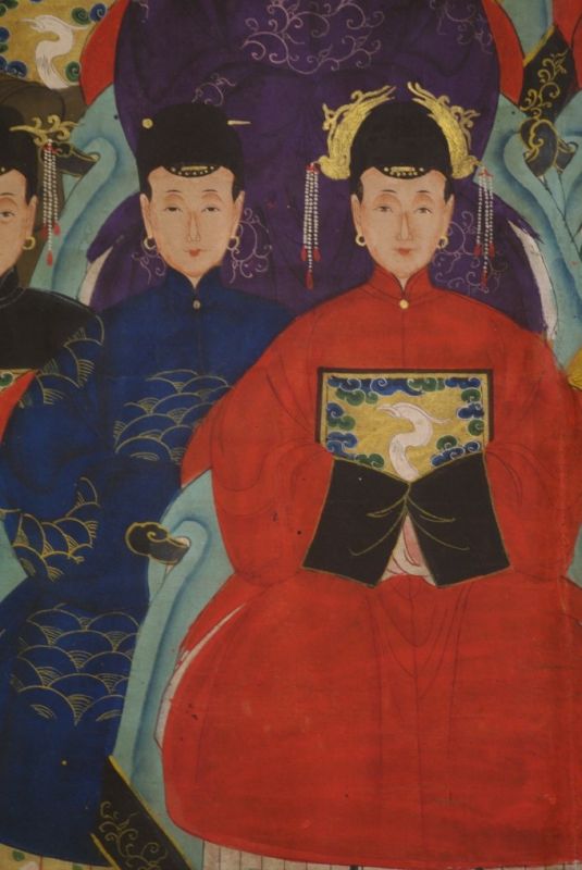 Sehr Grosse Chinesische Ahnenbilder 21 Personen 5