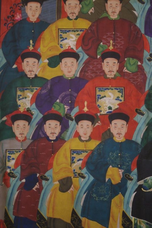 Sehr Grosse Chinesische Ahnenbilder 21 Personen 3