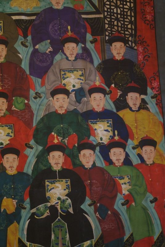Sehr Grosse Chinesische Ahnenbilder 21 Personen 5