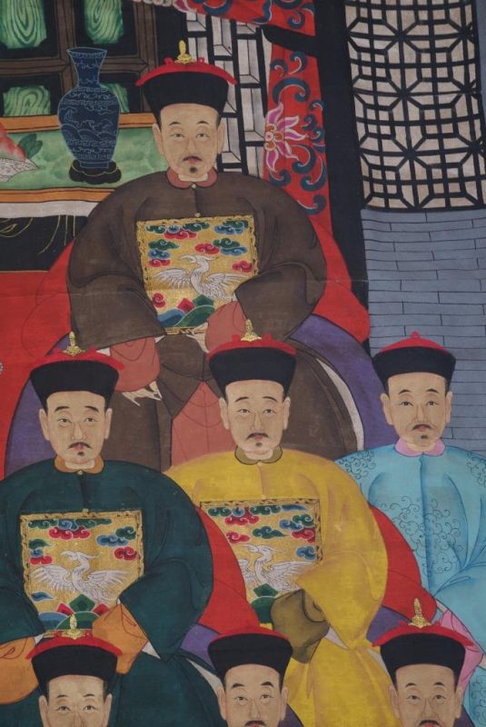Sehr Grosse Chinesische Ahnenbilder 22 Personen 3
