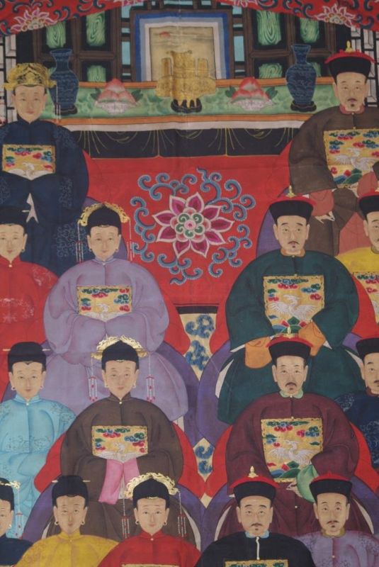 Sehr Grosse Chinesische Ahnenbilder 22 Personen 5