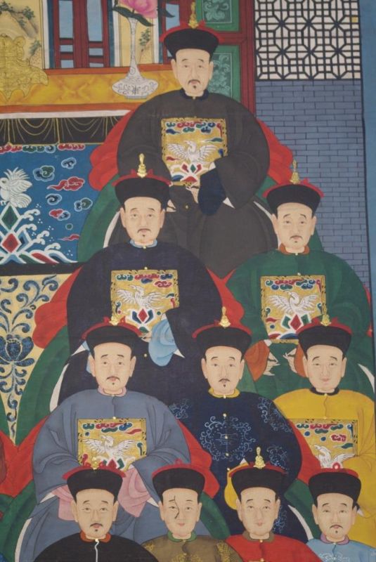 Sehr Grosse Chinesische Ahnenbilder 22 Personen 4