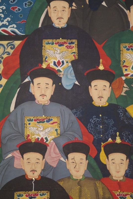 Sehr Grosse Chinesische Ahnenbilder 22 Personen 5
