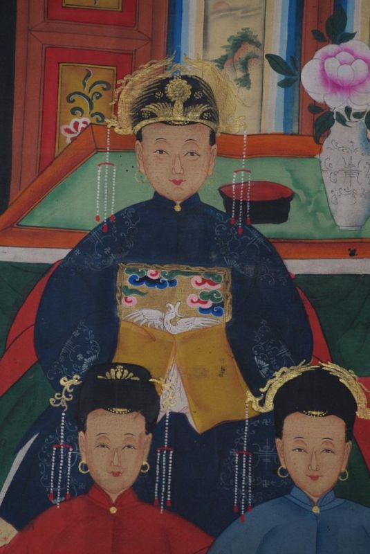 Sehr Grosse Chinesische Ahnenbilder 22 Personen 5