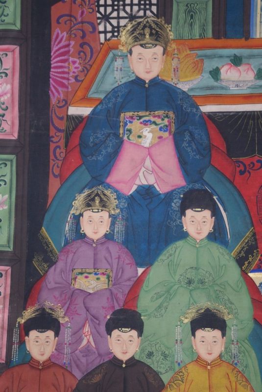 Sehr Grosse Chinesische Ahnenbilder 22 Personen 3