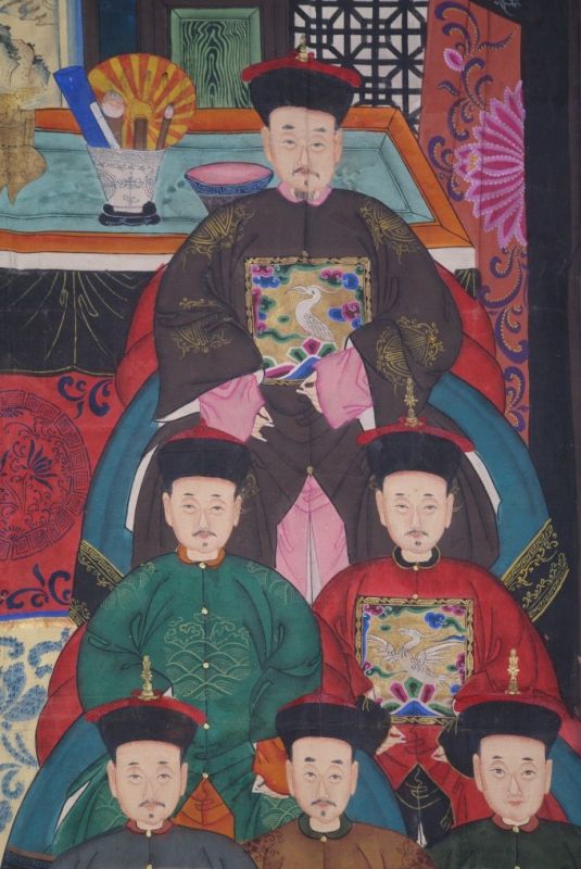 Sehr Grosse Chinesische Ahnenbilder 22 Personen 4