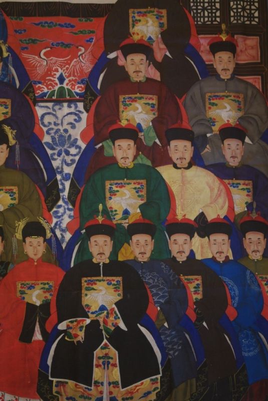 Sehr Grosse Chinesische Ahnenbilder 22 Personen 3