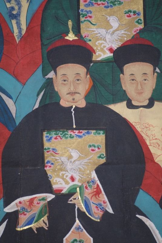 Sehr Grosse Chinesische Ahnenbilder 22 Personen 5